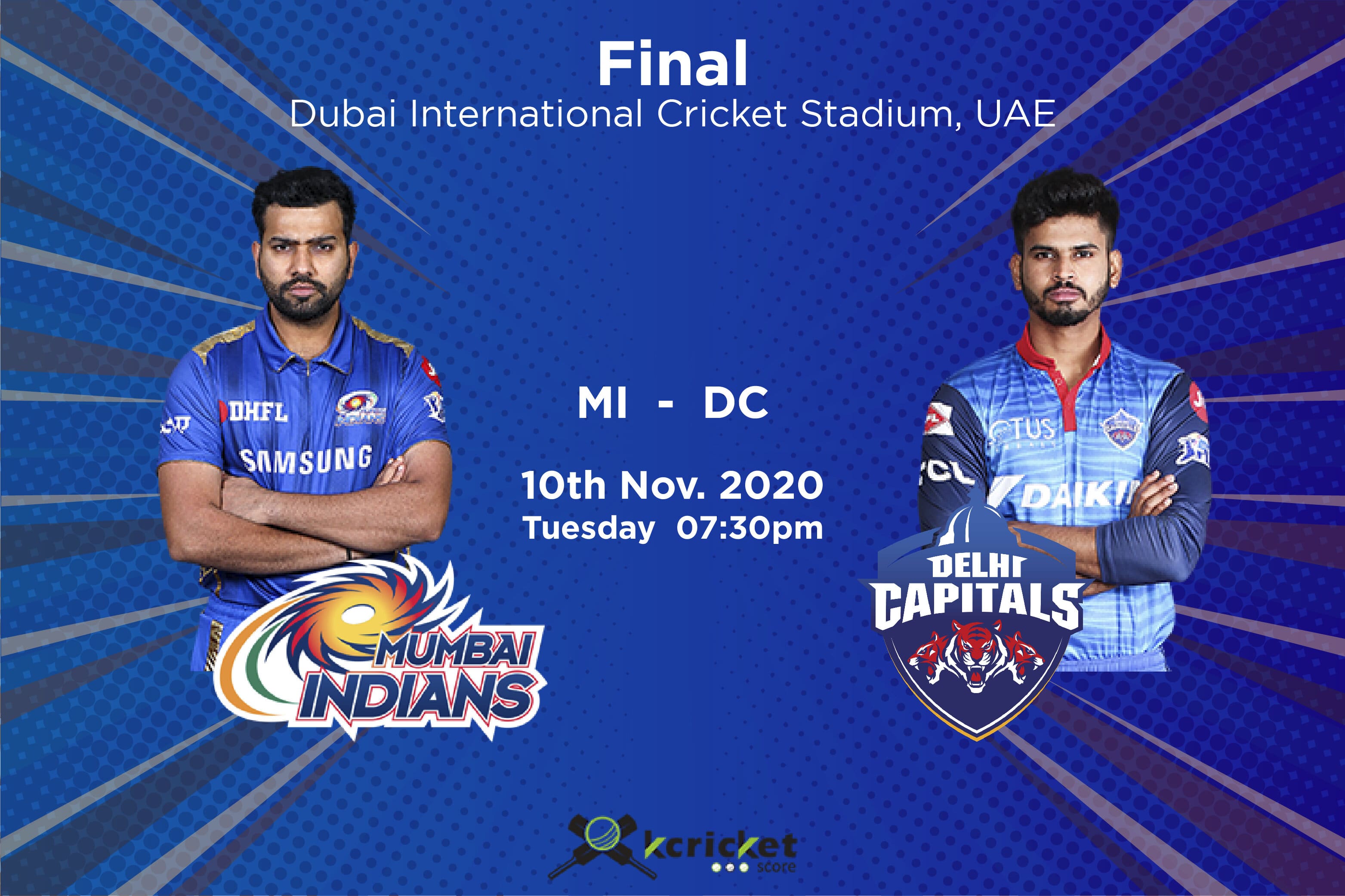IPL 2020 Final: MI vs DC, Match Prediction, Head to Head, Fantasy XI
